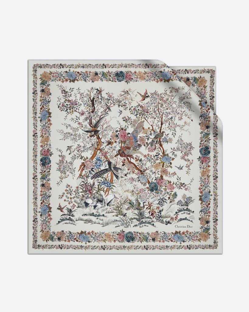 3 купона Шелковые креповые платки оригинал Di0r на белом фоне