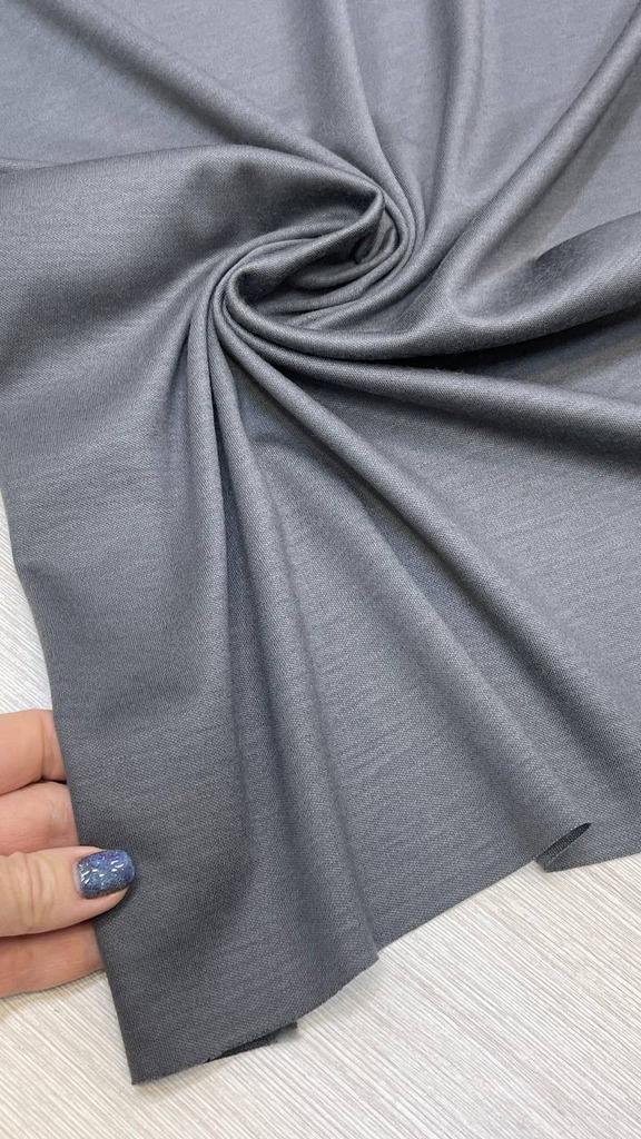 Джерси шерсть с шёлком L0ro Pi@na серый металика