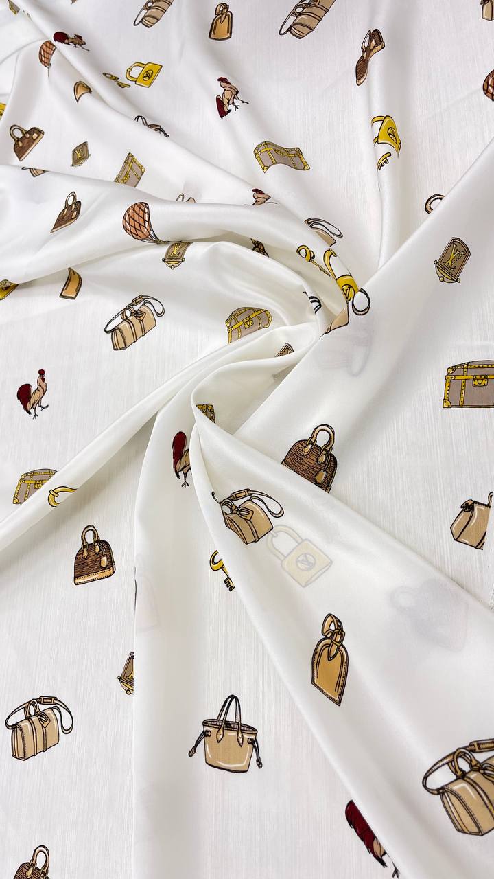 0,9 m Шелковый крепдешин оригинал