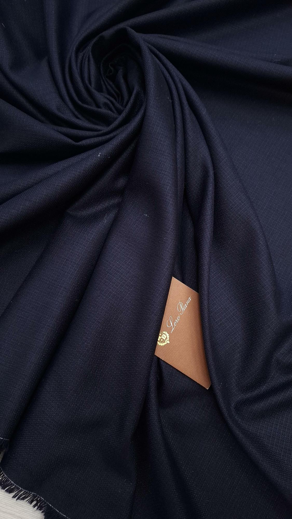 Костюмный шёлк LP темно-синий