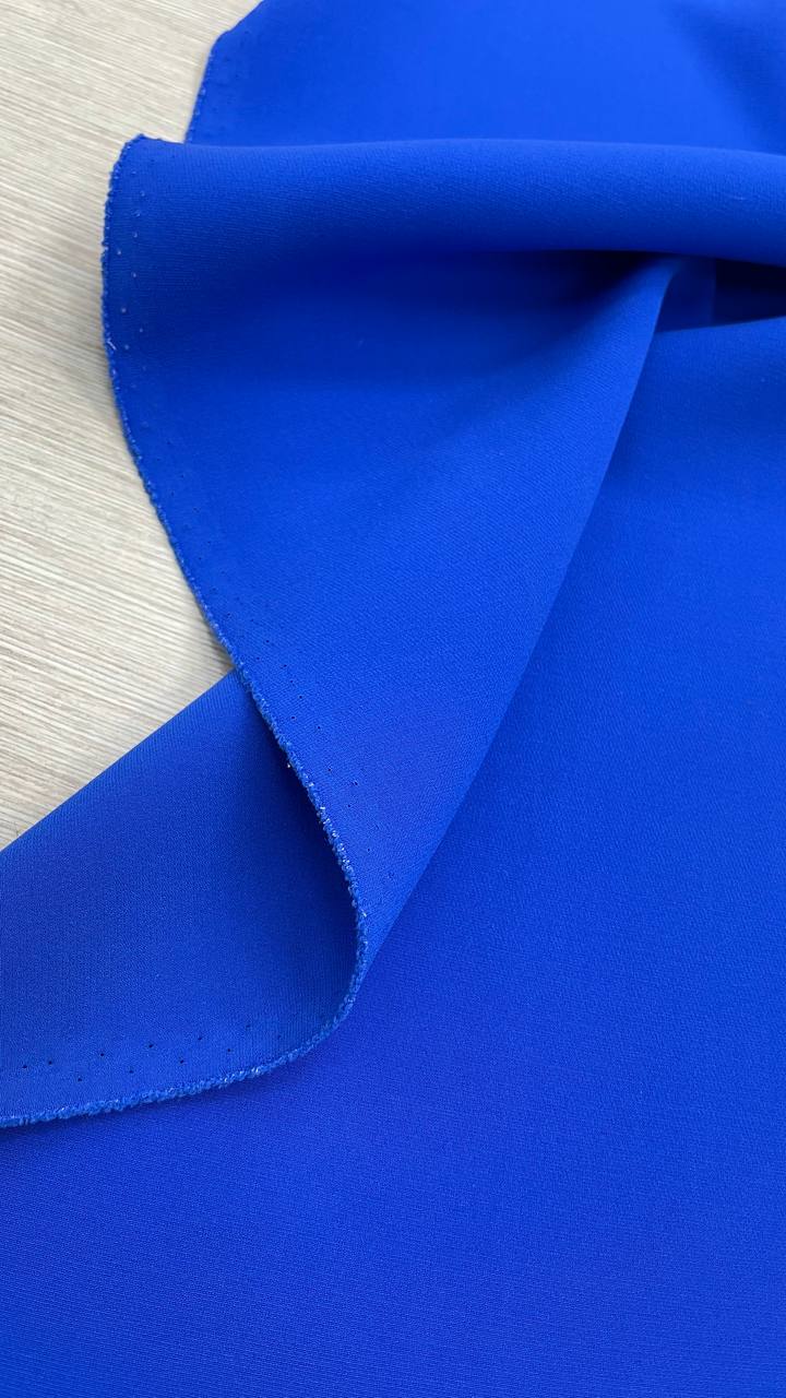 Шёлковое кади цвета синий royal