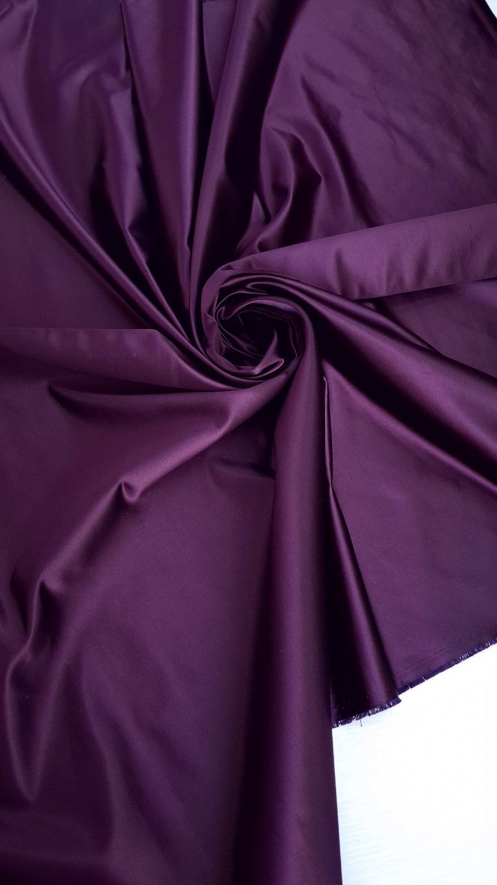 1,45м Костюмный хлопок с шелком сливовый