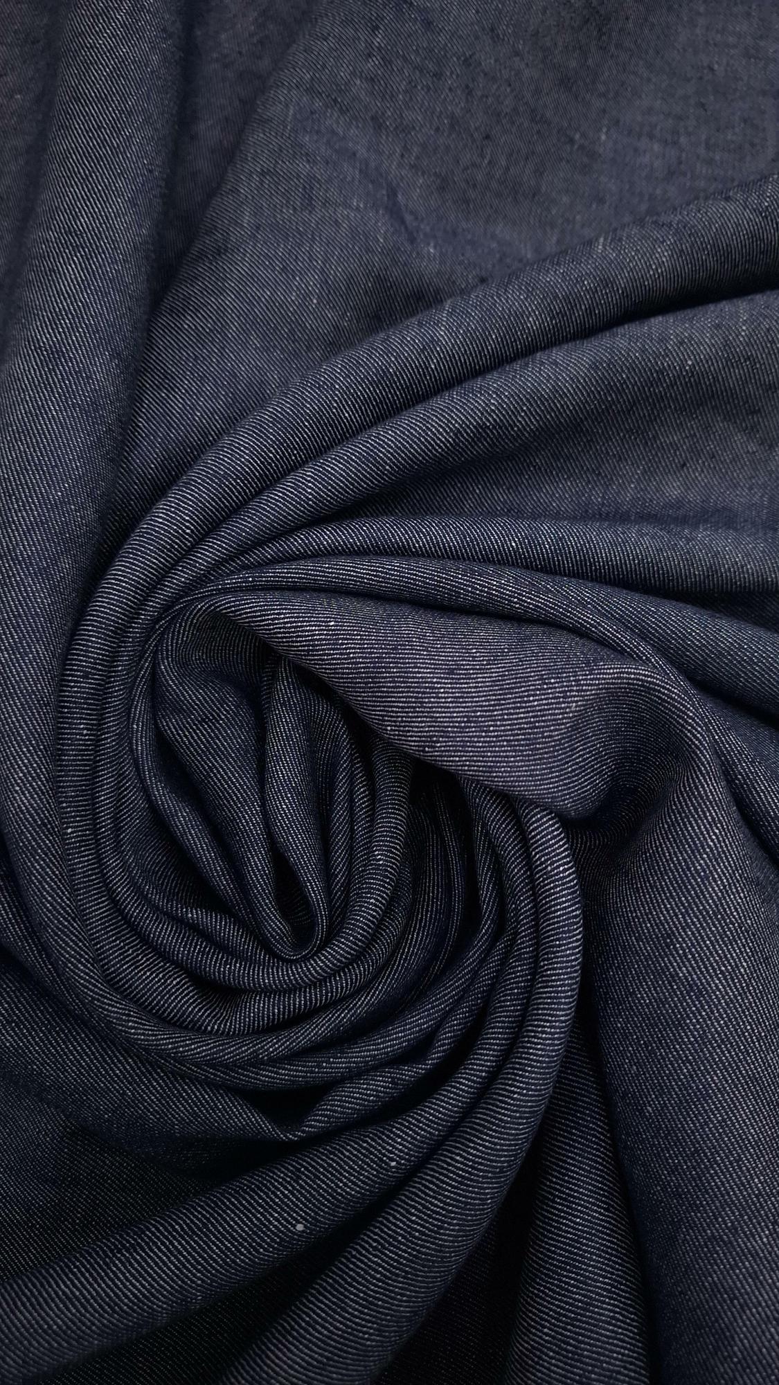 Льняной деним Brunello cucinelli  Костюмно-плательный  серо-синего цвета