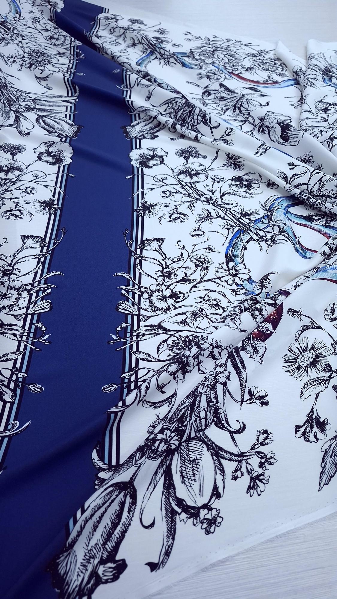 Шелк атласный с эластаном оригинал G.ucci купон