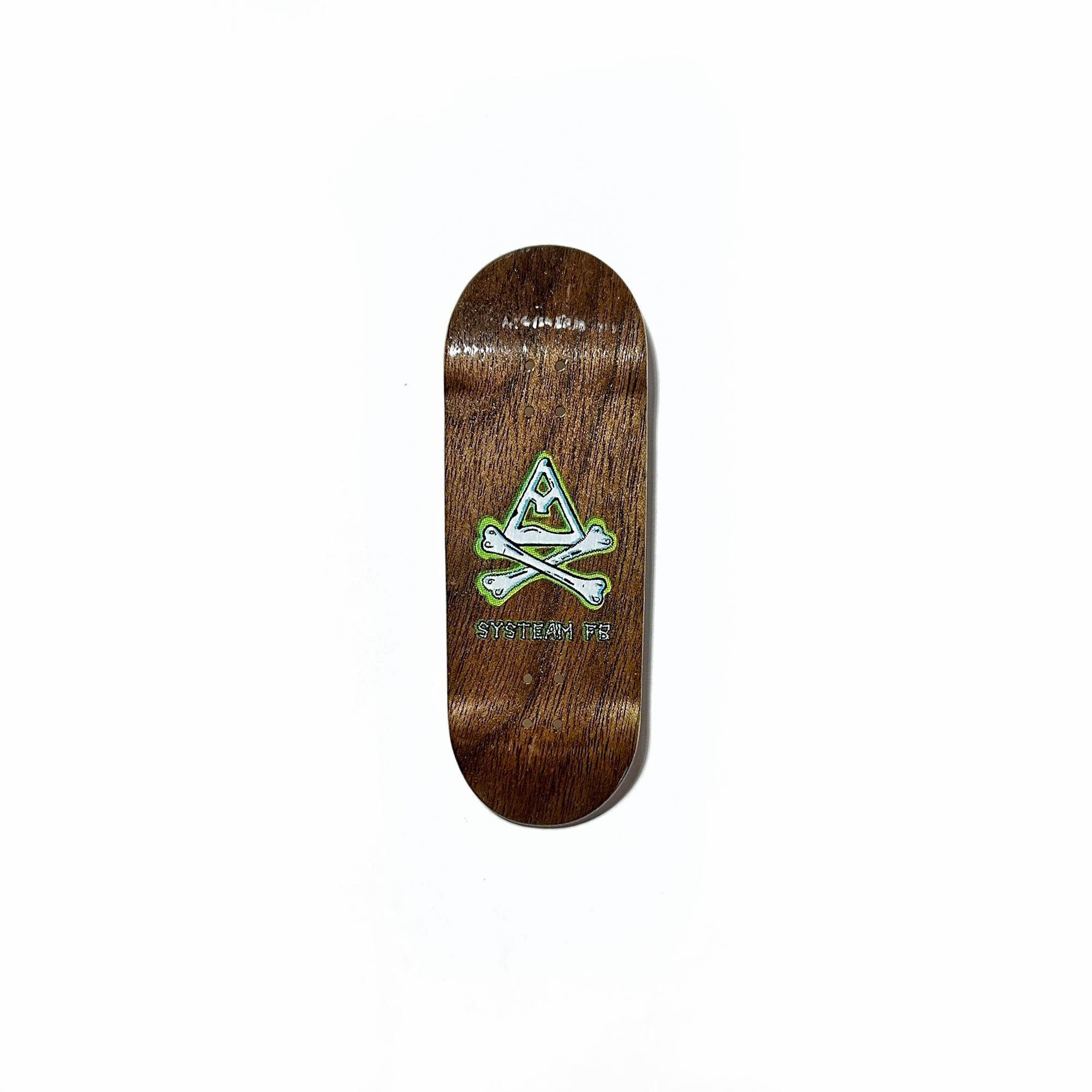 Дека фингерборд Systeam FB - Skeletal nova shape brown (стираемая графика real wear)