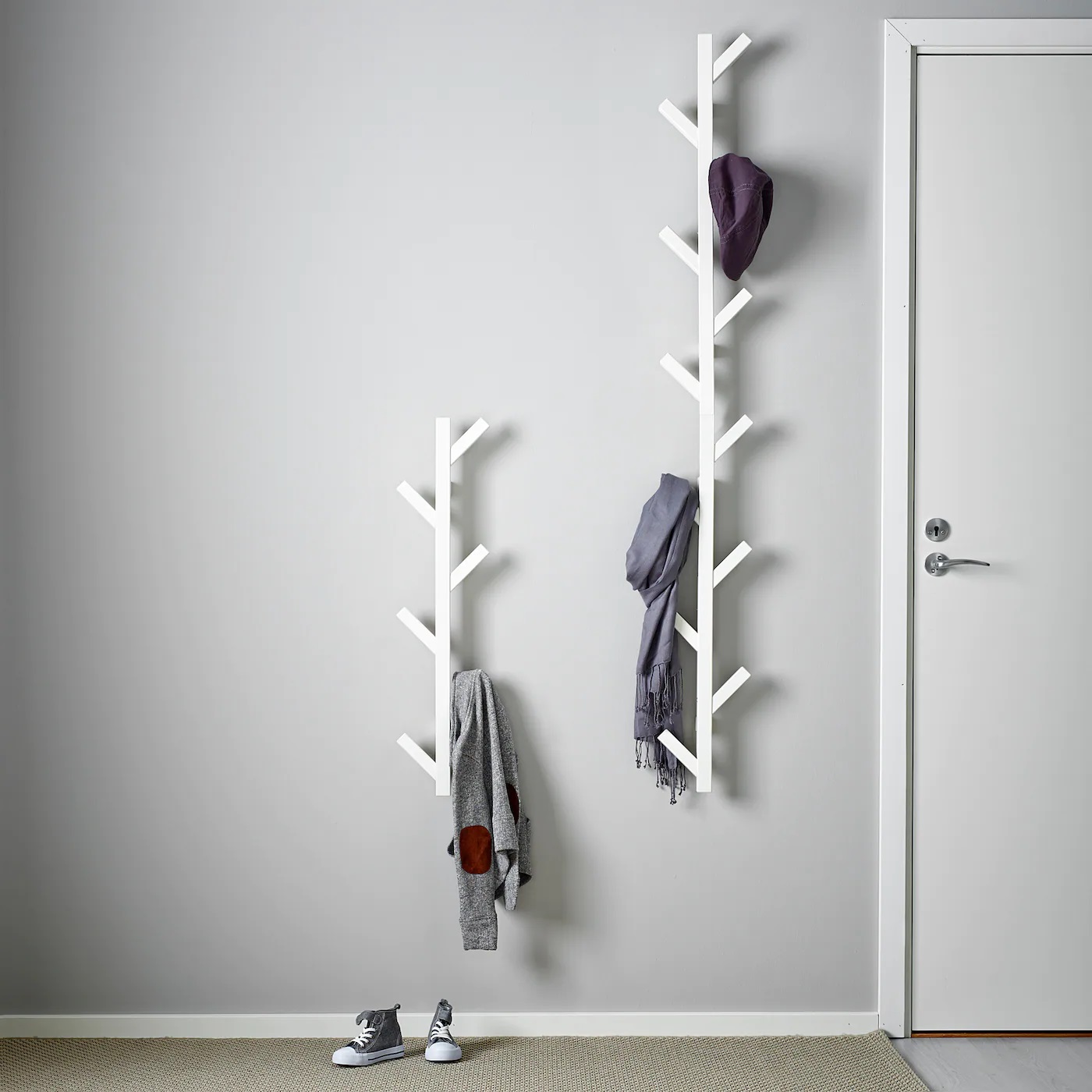 TJUSIG IKEA Вешалка, белый 78 см