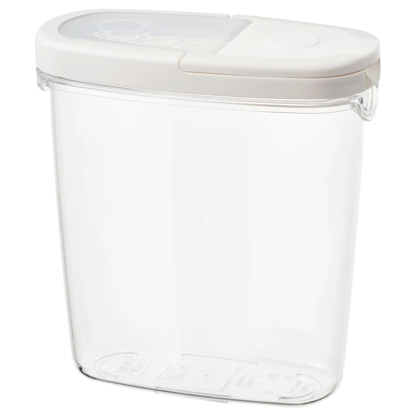IKEA 365+ Контейнер для сухих продуктов, прозрачный/белый 1.3 л