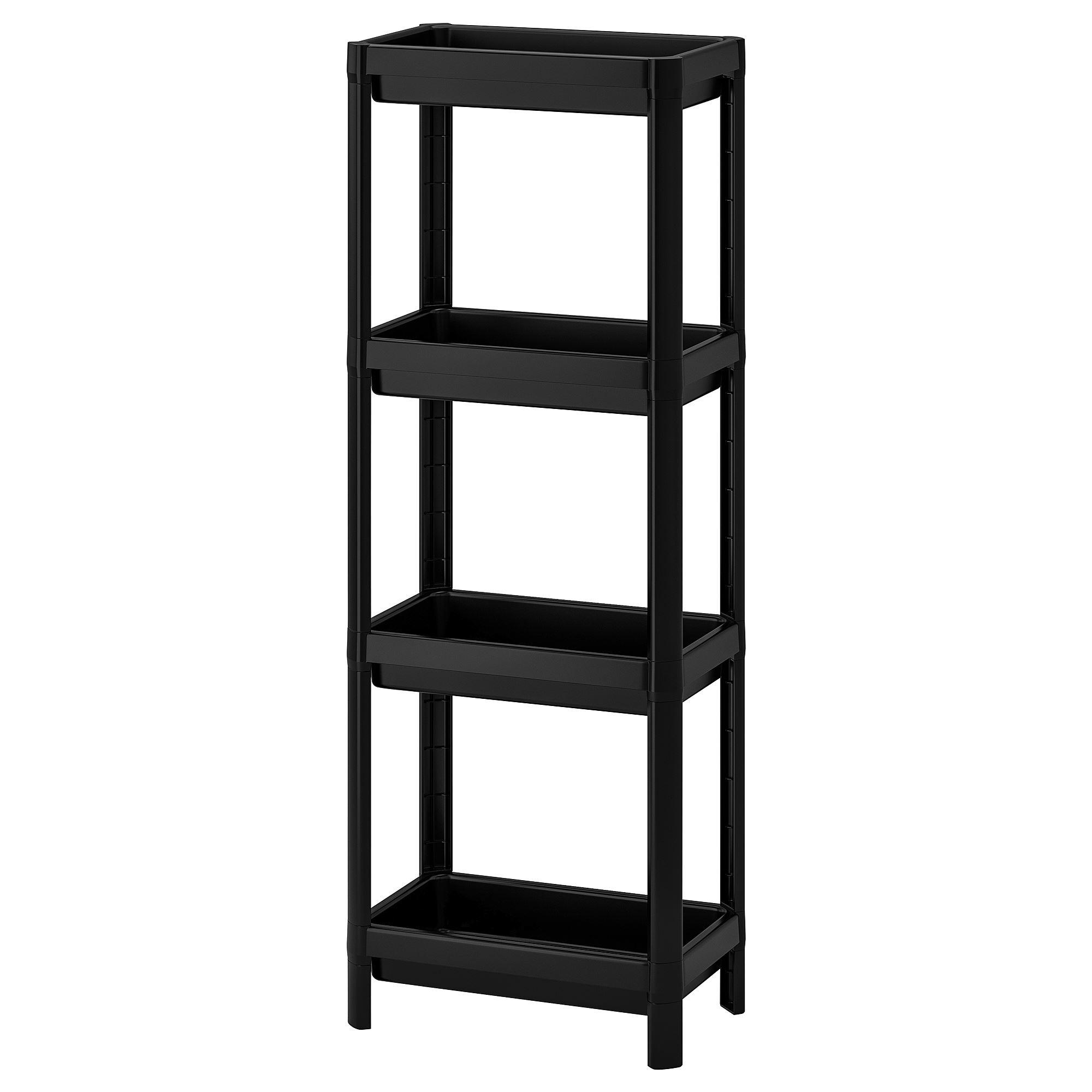 VESKEN IKEA Стеллаж, черный 36x23x100 см