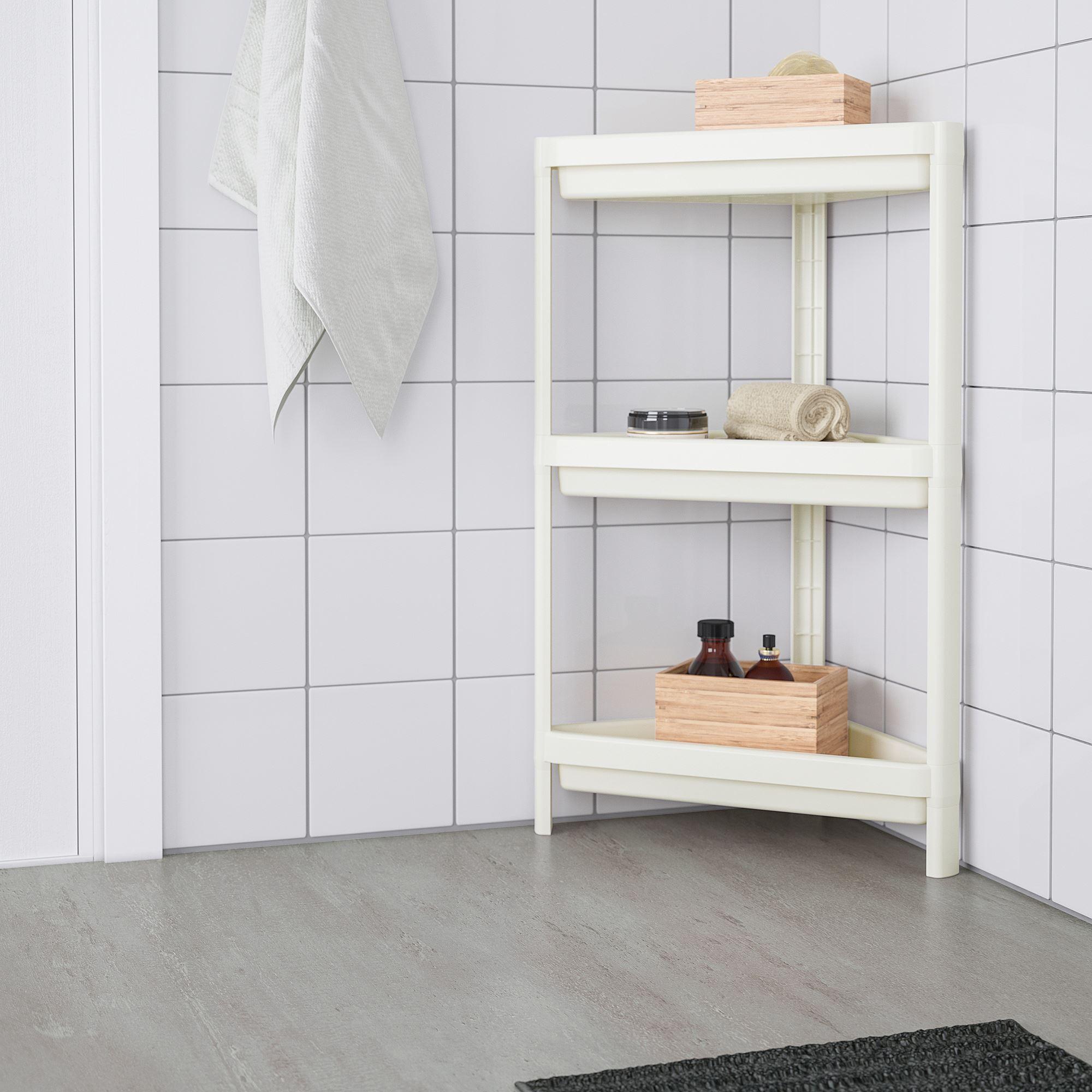 VESKEN IKEA Стеллаж угловой, белый 33x33x71 см