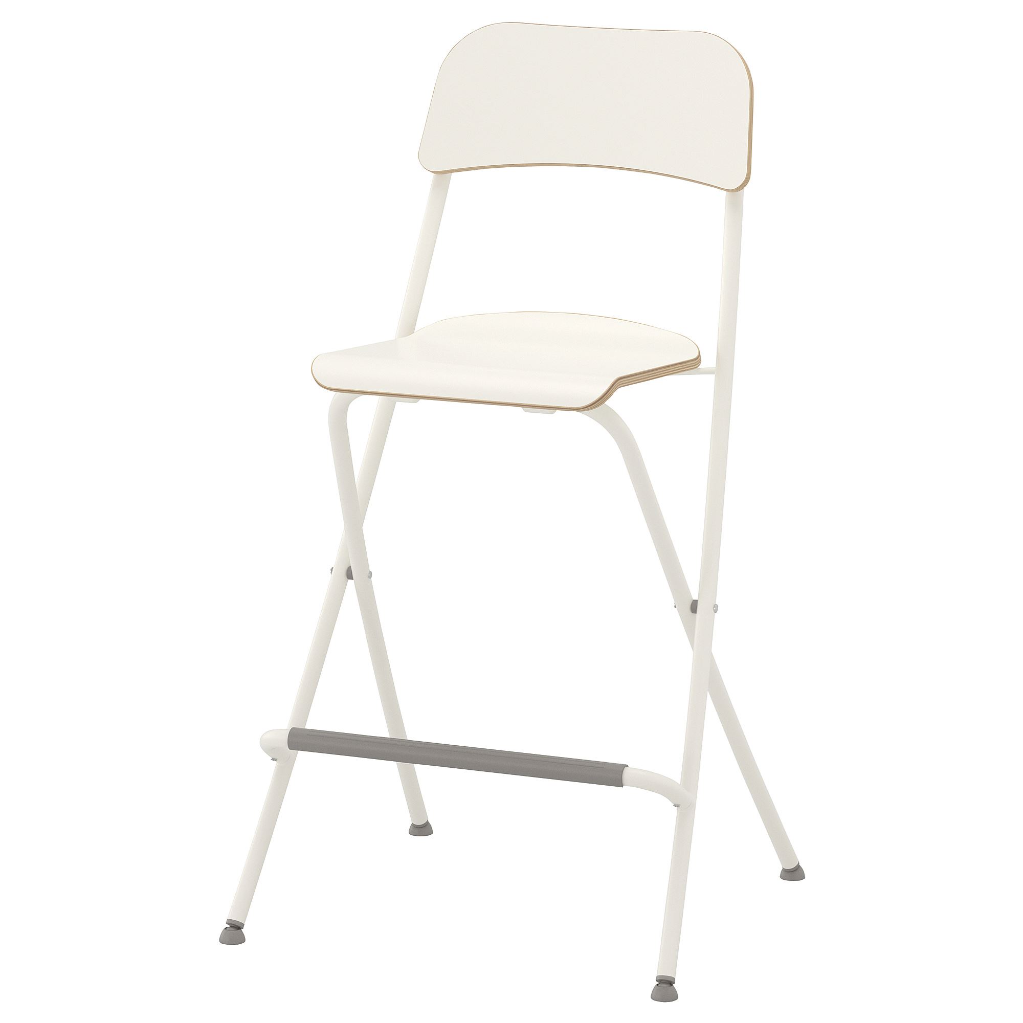 FRANKLIN IKEA ФРАНКЛИН Стул барный, складной, белый/белый 63 см
