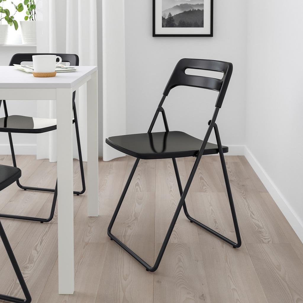 NISSE IKEA Стул складной, черный