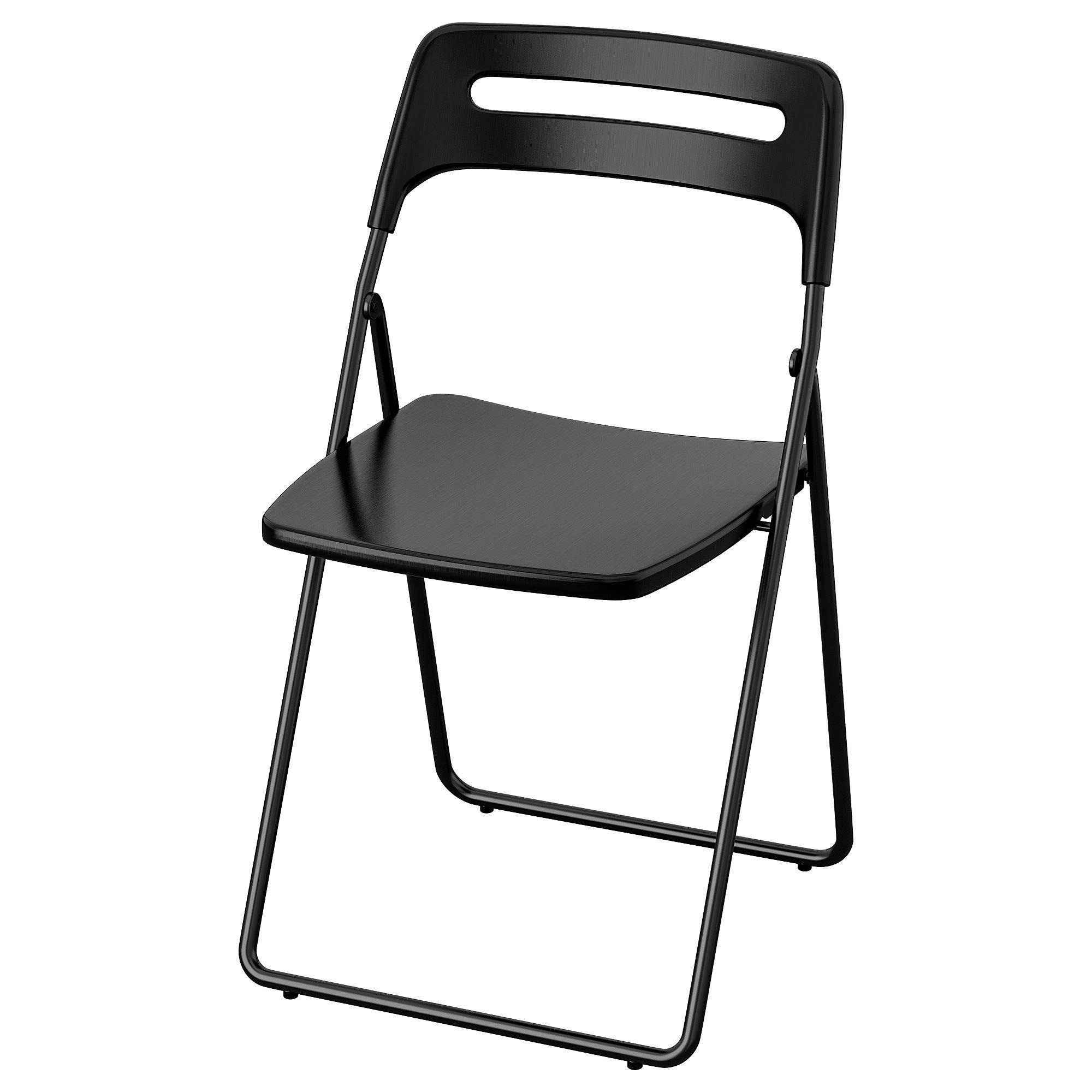 NISSE IKEA Стул складной, черный