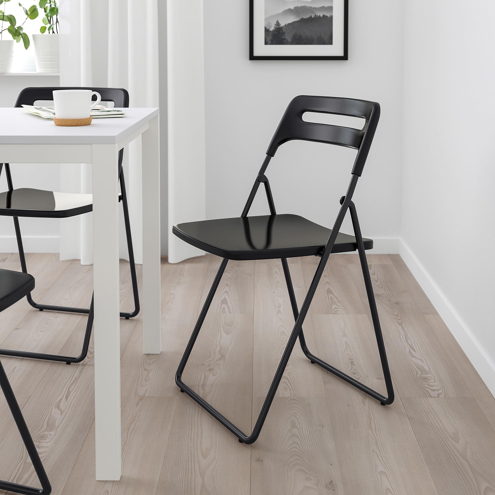 NISSE IKEA Стул складной, черный