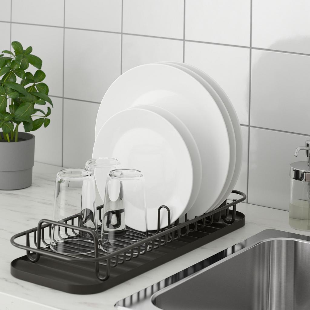 LILLHAVET IKEA Подставка для посуды, антрацит