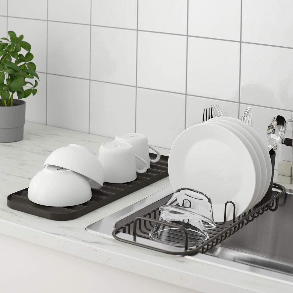 LILLHAVET IKEA Подставка для посуды, антрацит