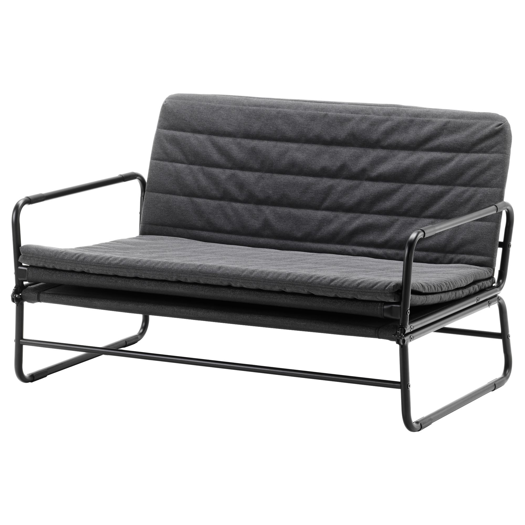 HAMMARN IKEA Диван-кровать, 120 см, темно-серый/черный