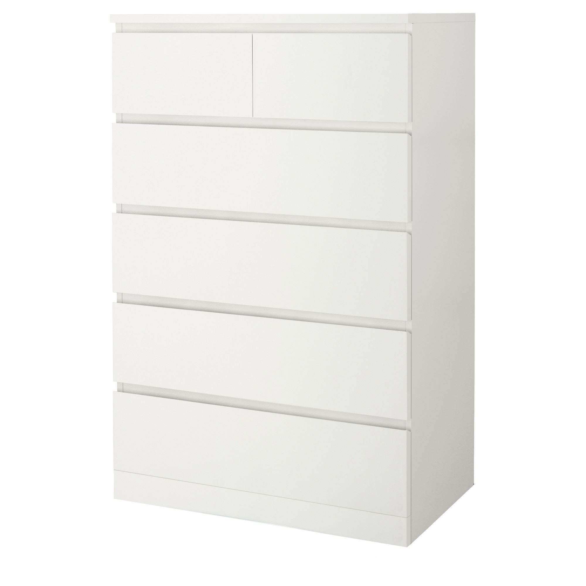 MALM IKEA Комод с 6 ящиками, 80x123 см, белый