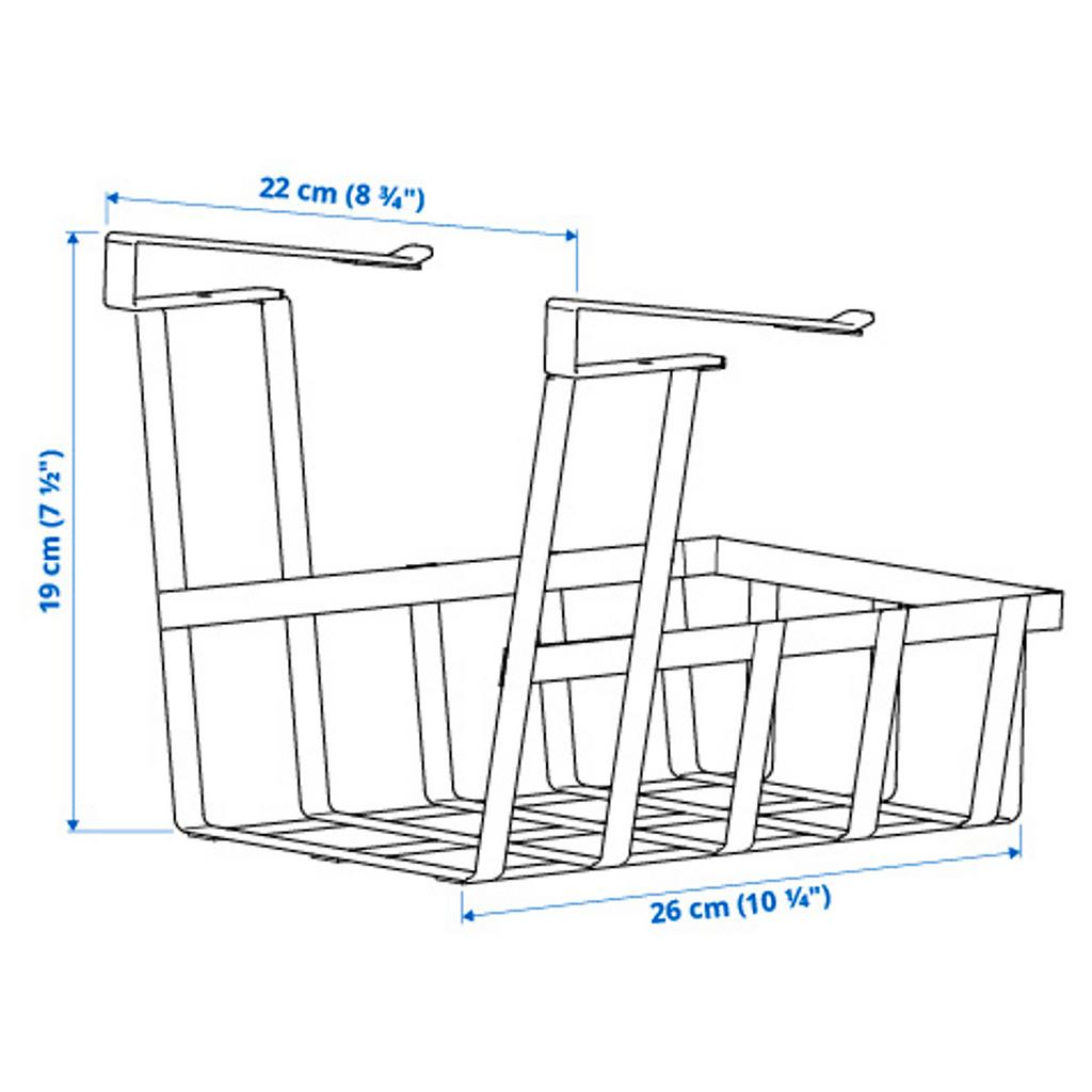 PALYCKE IKEA Подвесная корзина, 22x26x19 см