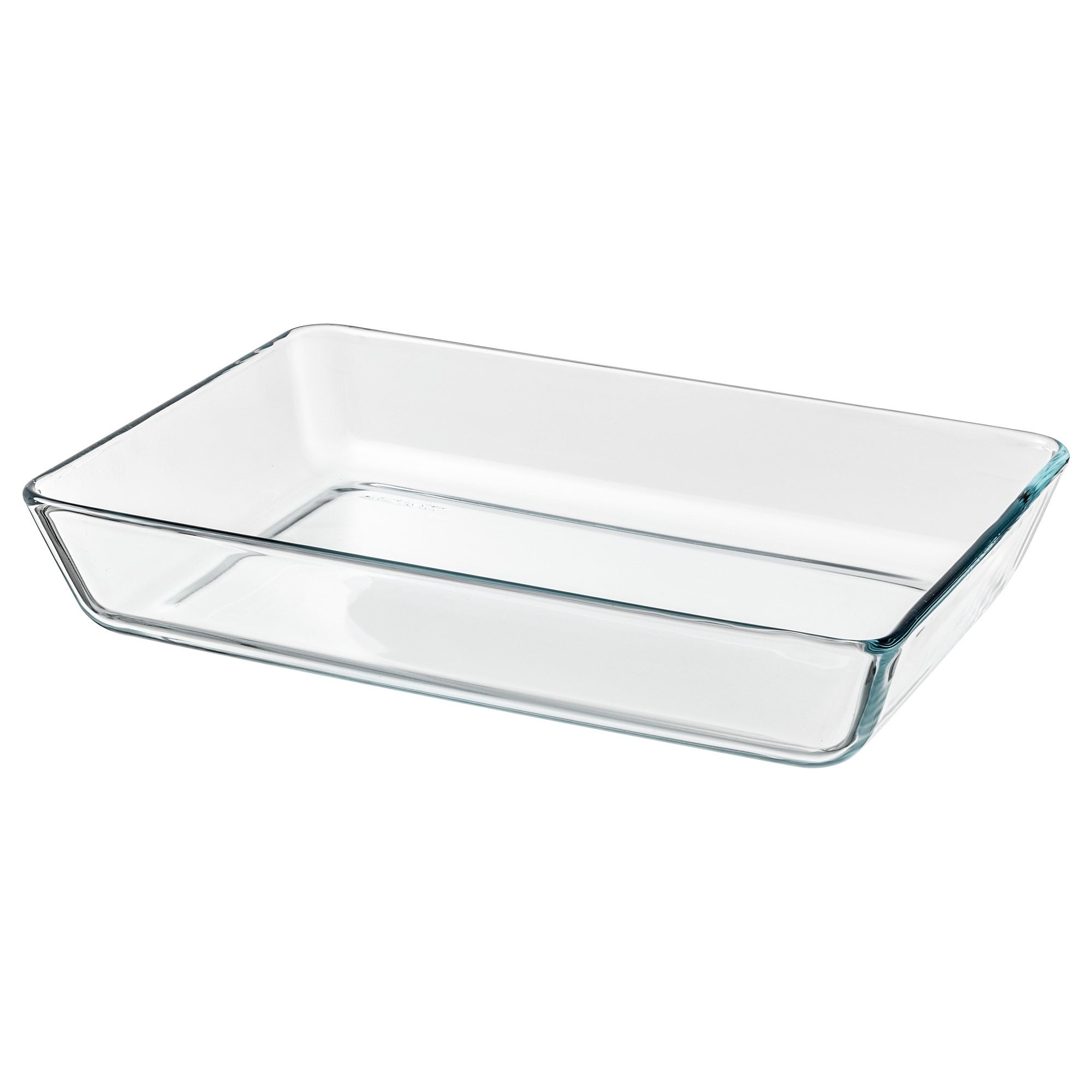 MIXTUR IKEA Форма/блюдо для духовки, прозрачное стекло, 35x25 см