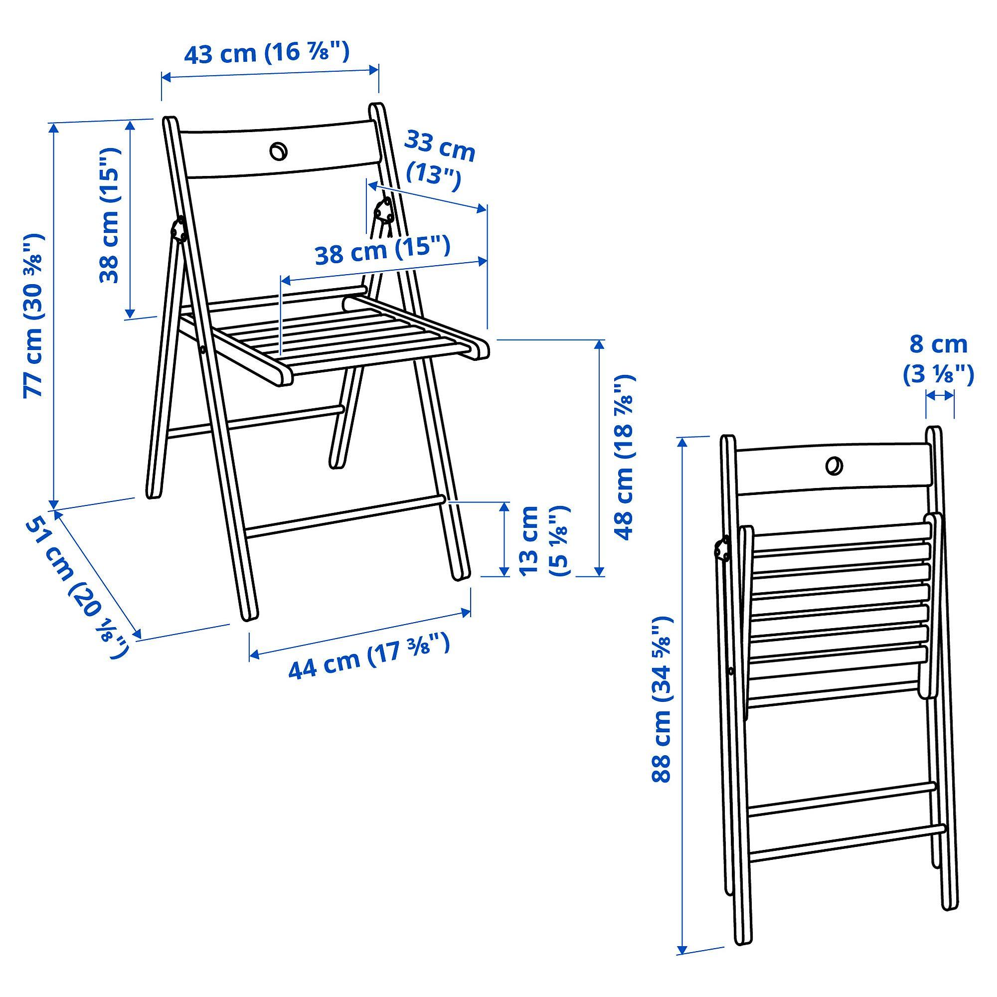 FROSVI IKEA Стул складной, белый
