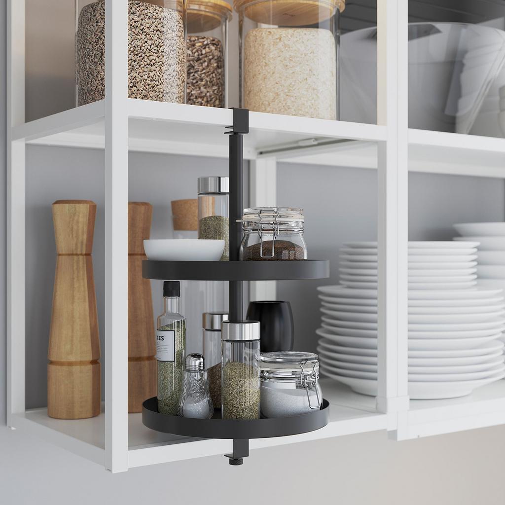 ENHET IKEA Вращающаяся полка, 40x21 см, антрацит
