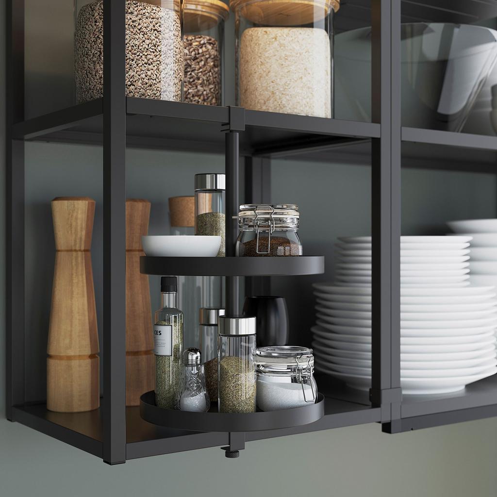 ENHET IKEA Вращающаяся полка, 40x21 см, антрацит