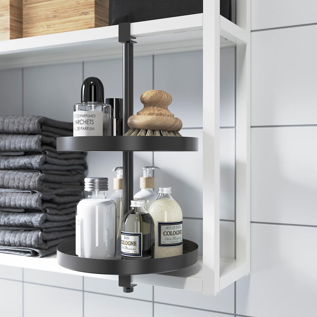 ENHET IKEA Вращающаяся полка, 40x21 см, антрацит
