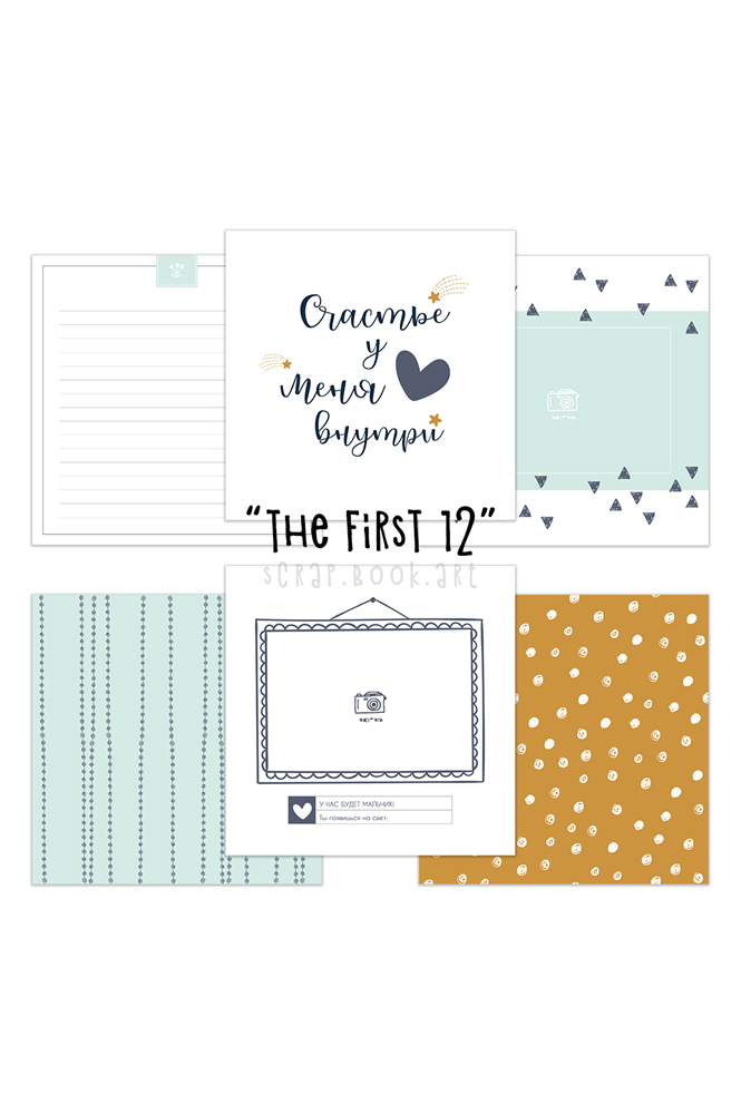Коллекция страниц для мальчика "The first 12" от 0 до 1 года