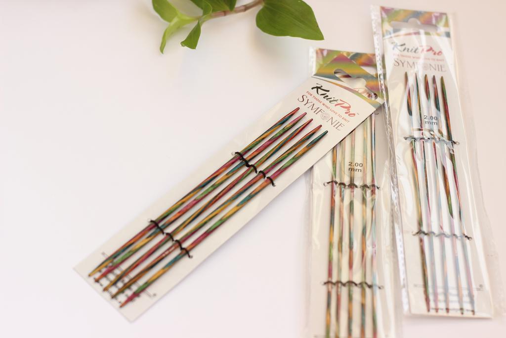 ЧУЛОЧНЫЕ ДЕРЕВЯННЫЕ СПИЦЫ SYMFONIE 15 CM