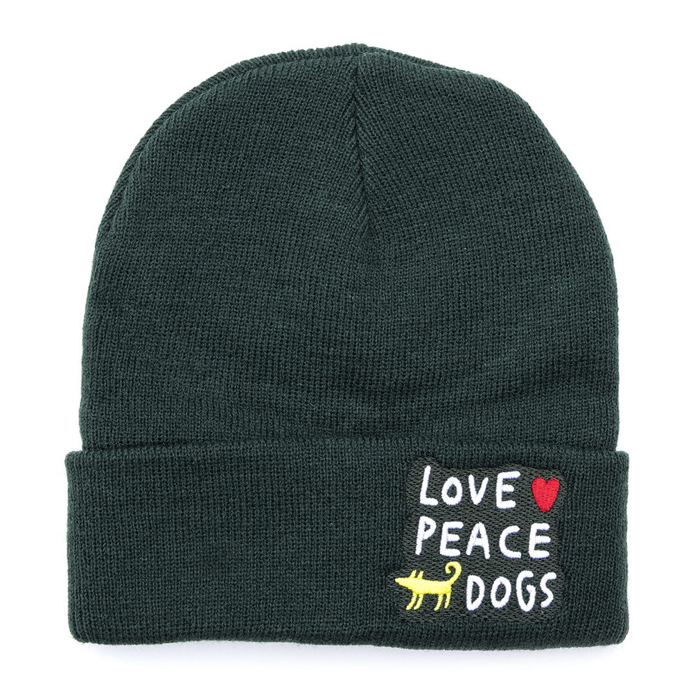 Beanie LOVE PEACE DOGS