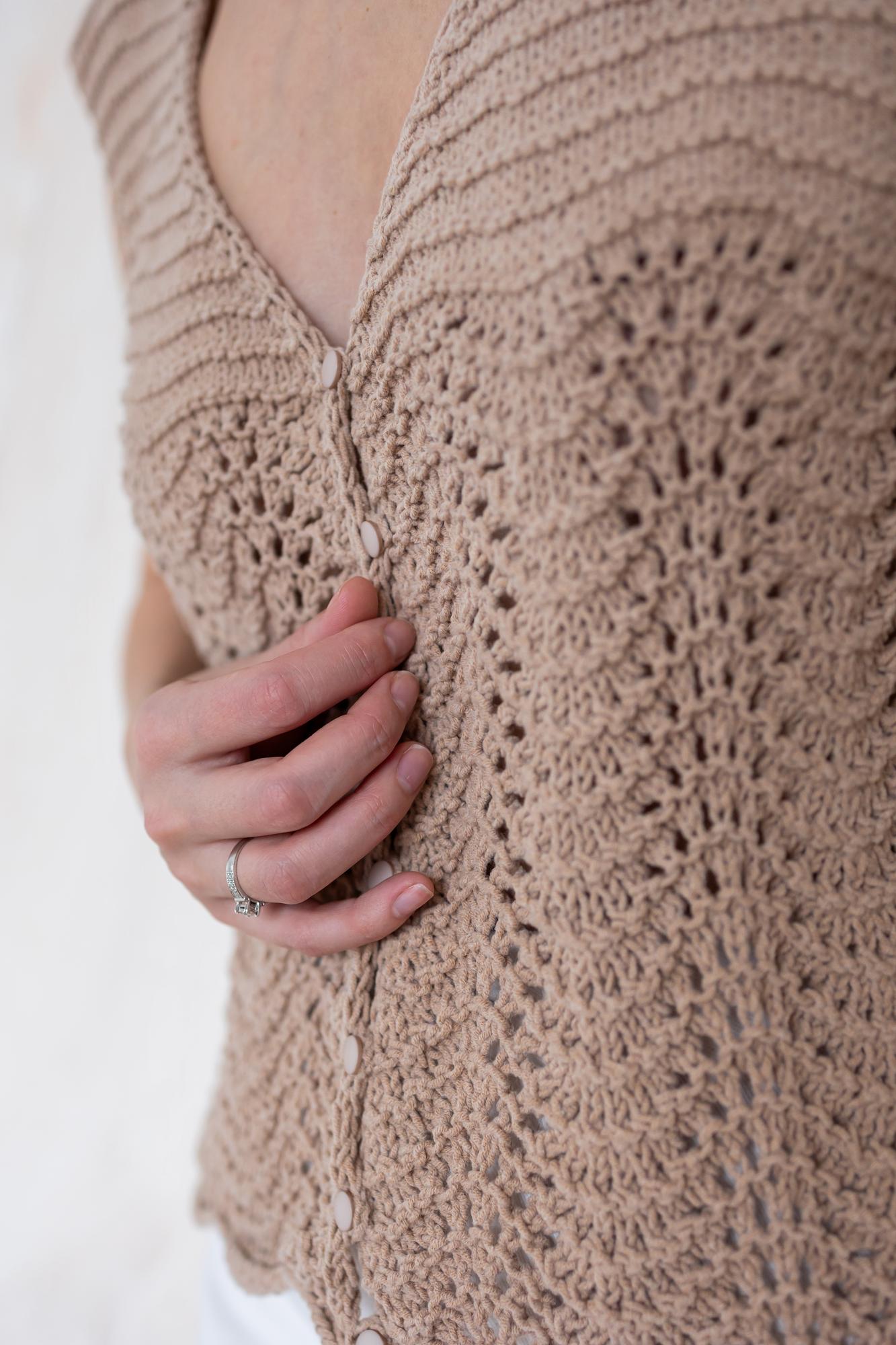 Вязаный топ из хлопка (M)