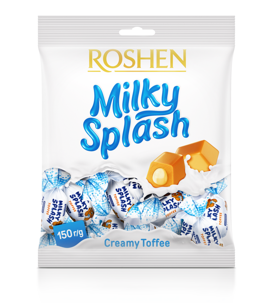 IRIS ROSHEN Milky Splash cu umplutura de lapte 170 g / 30 buc