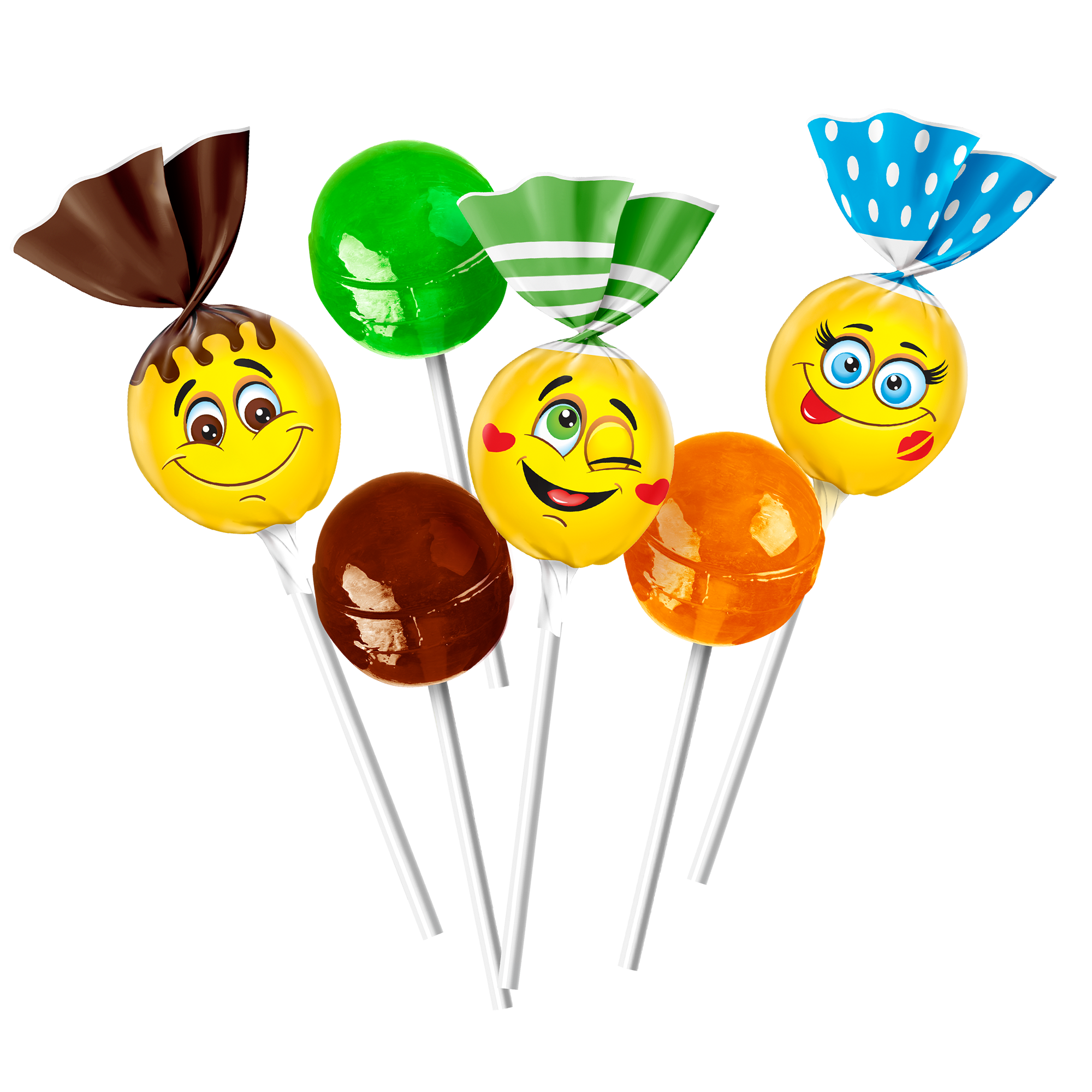 CARAMELA ROSHEN LolliPops cu gust de coctail 0.92kg / 9buc