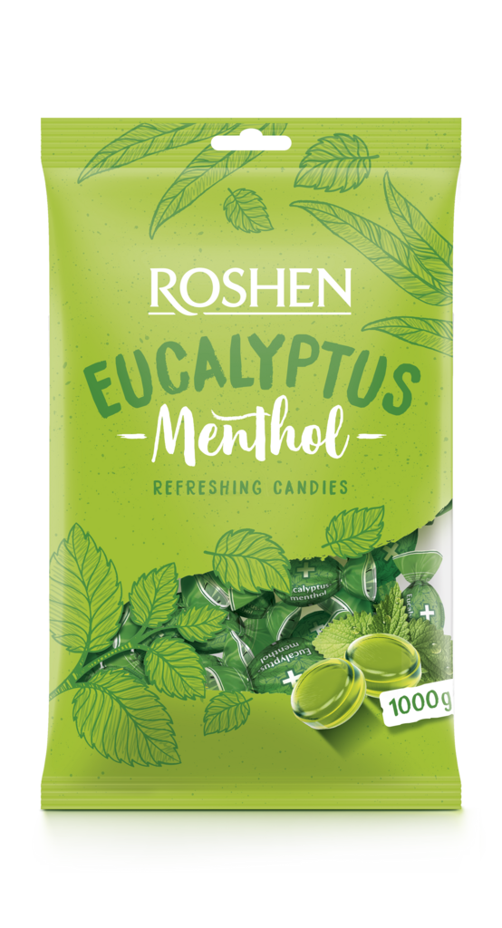 CARAMELA ROSHEN ROSHEN eucalipt-mentol 1kg / 8 buc