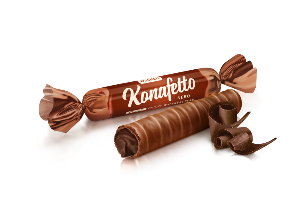 BOMBOANE ROSHEN KONAFETTO nero 200 g / 25 buc