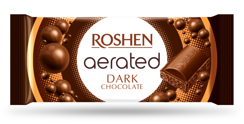 CIOCOLATA ROSHEN neagra aerata 80g / 20 buc