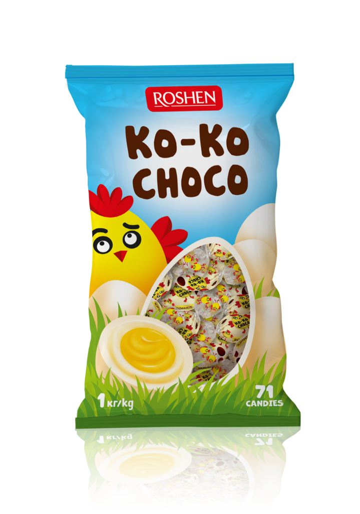 Bomboane Ko-Ko Choco White 1kg / 5 buc
