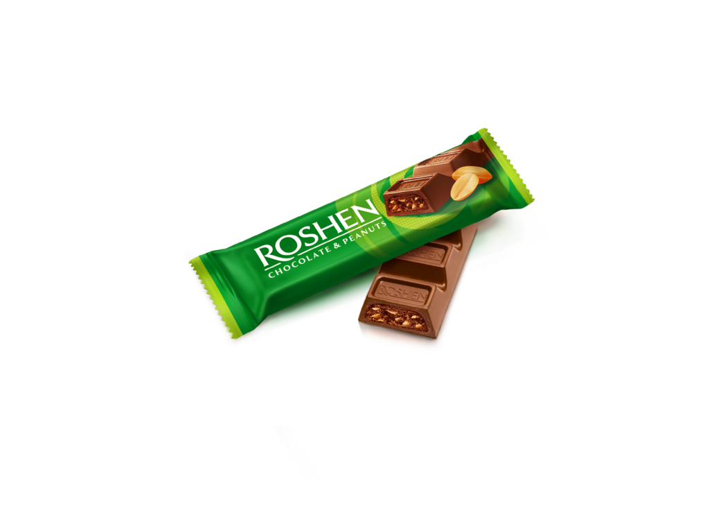 BATON ROSHEN cu lapte-ciocolata cu umplutura de arahide  29g / 30 buc