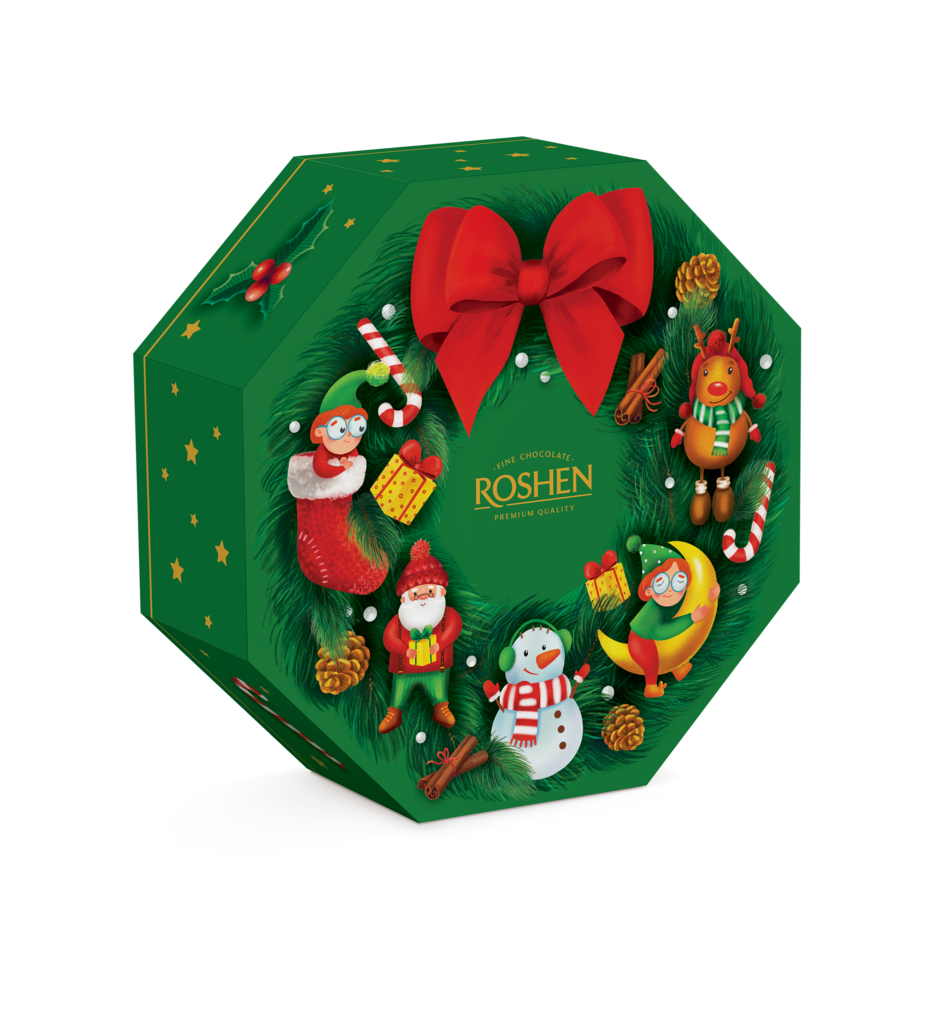 SET CADOU CORONIȚA DE CRĂCIUN 474g / 8 buc