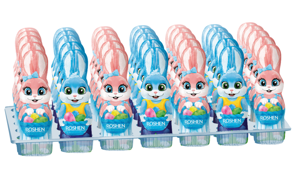 Ciocolata Figurina Iepure de primăvară 25g / 35 buc