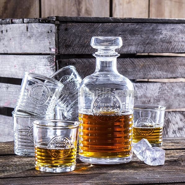 Штоф и 6 стаканов Bormioli "Officina 1825"