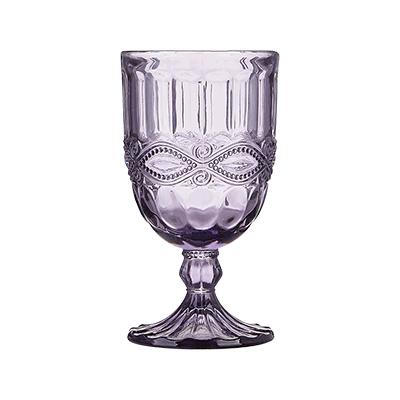 Бокалы 220 мл, фиолетовые, 4 штуки