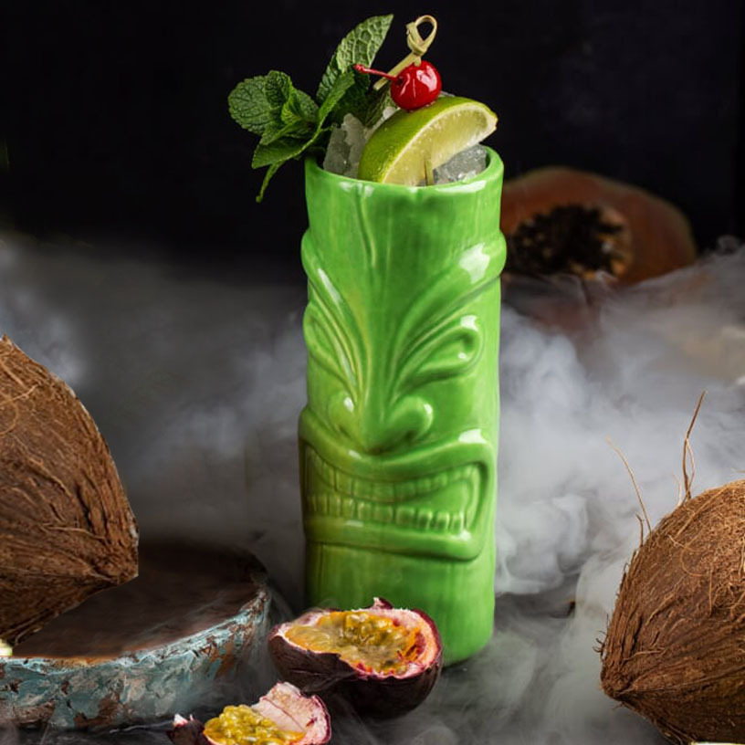 Стакан керамический «Тики», салатовый