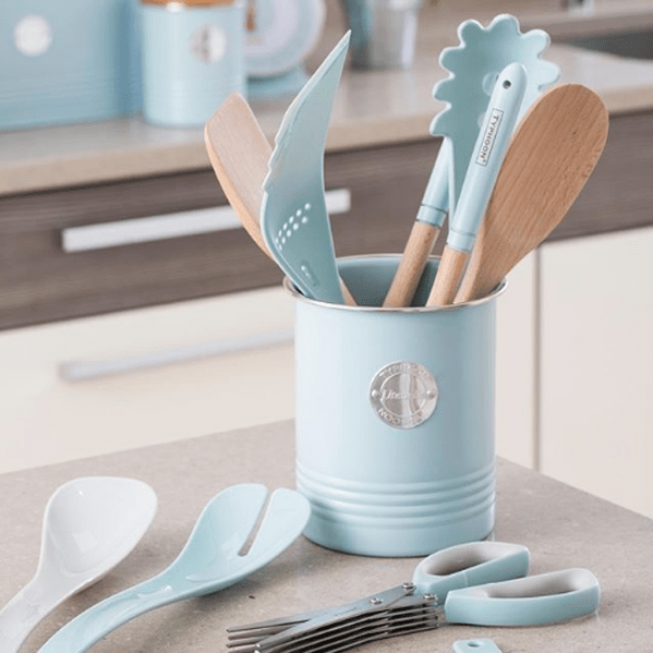 Емкость для столовых приборов Living голубая