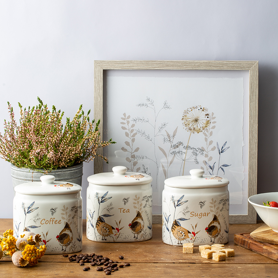 Керамические емкости для хранения P&K "Country Hens"