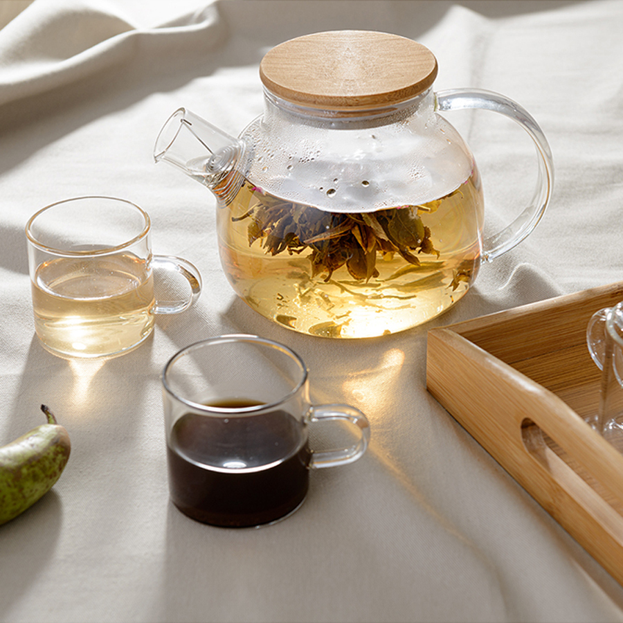 Набор: Чайник 1л + 4 чашки