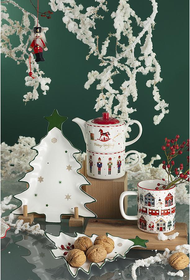 Новогодние тарелки для сервировки