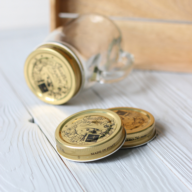 Крышка "Quattro Stagioni" герметичная для банки с ручкой