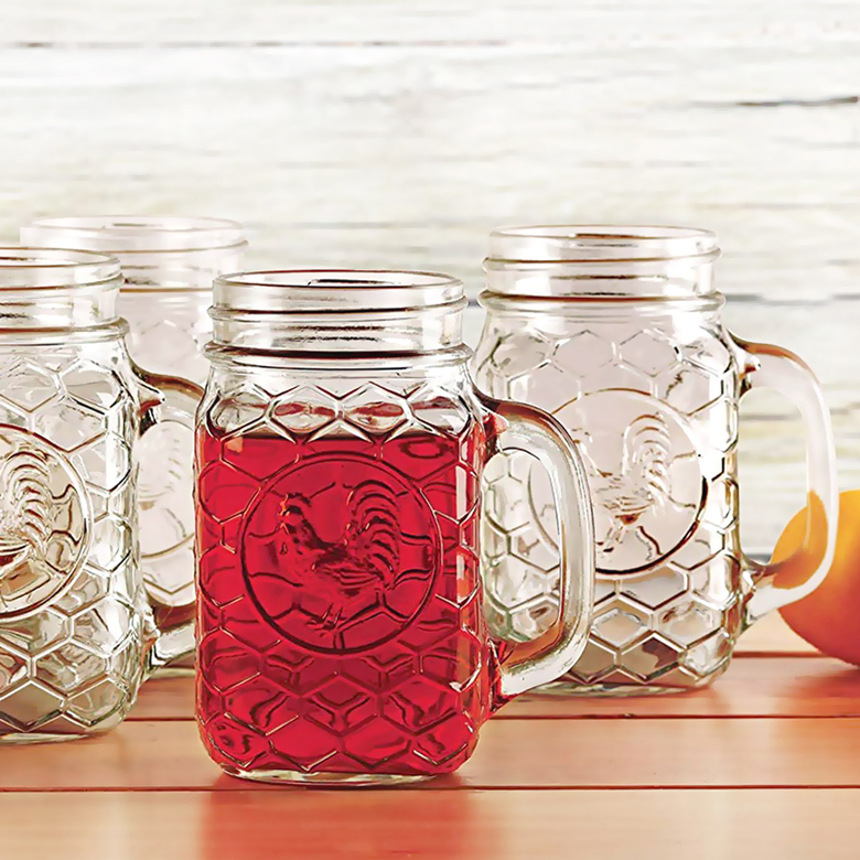 Банка с ручкой "Rooster" 420 мл, без крышки