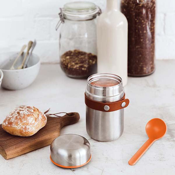 Термос для горячего Food Flask оранжевый